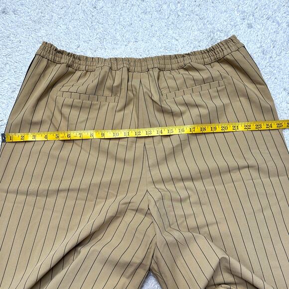 La Ligne x Target Tuxedo Pinstripe Trouser Pants Split Hem Wide Leg Sz: 1X - Picture 7 of 10